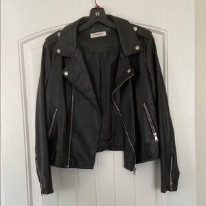 Black Leather Biker Jacket